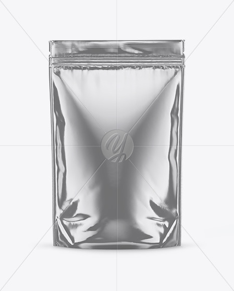 Metallic Stand-Up Pouch Mockup