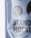 Matte Metallic Stand-Up Pouch Mockup