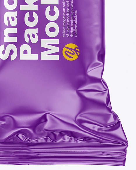 Glossy Snack Package Mockup