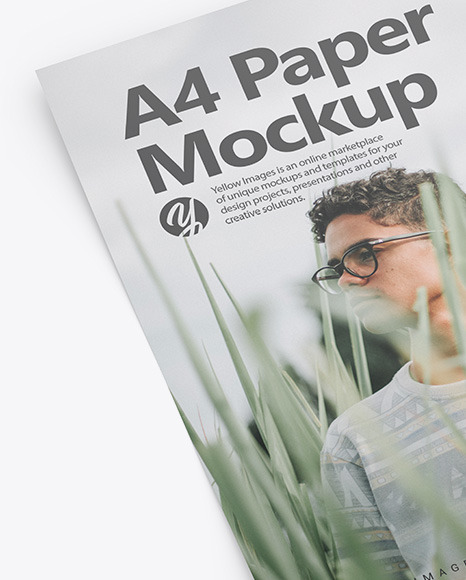 A4 Paper Mockup