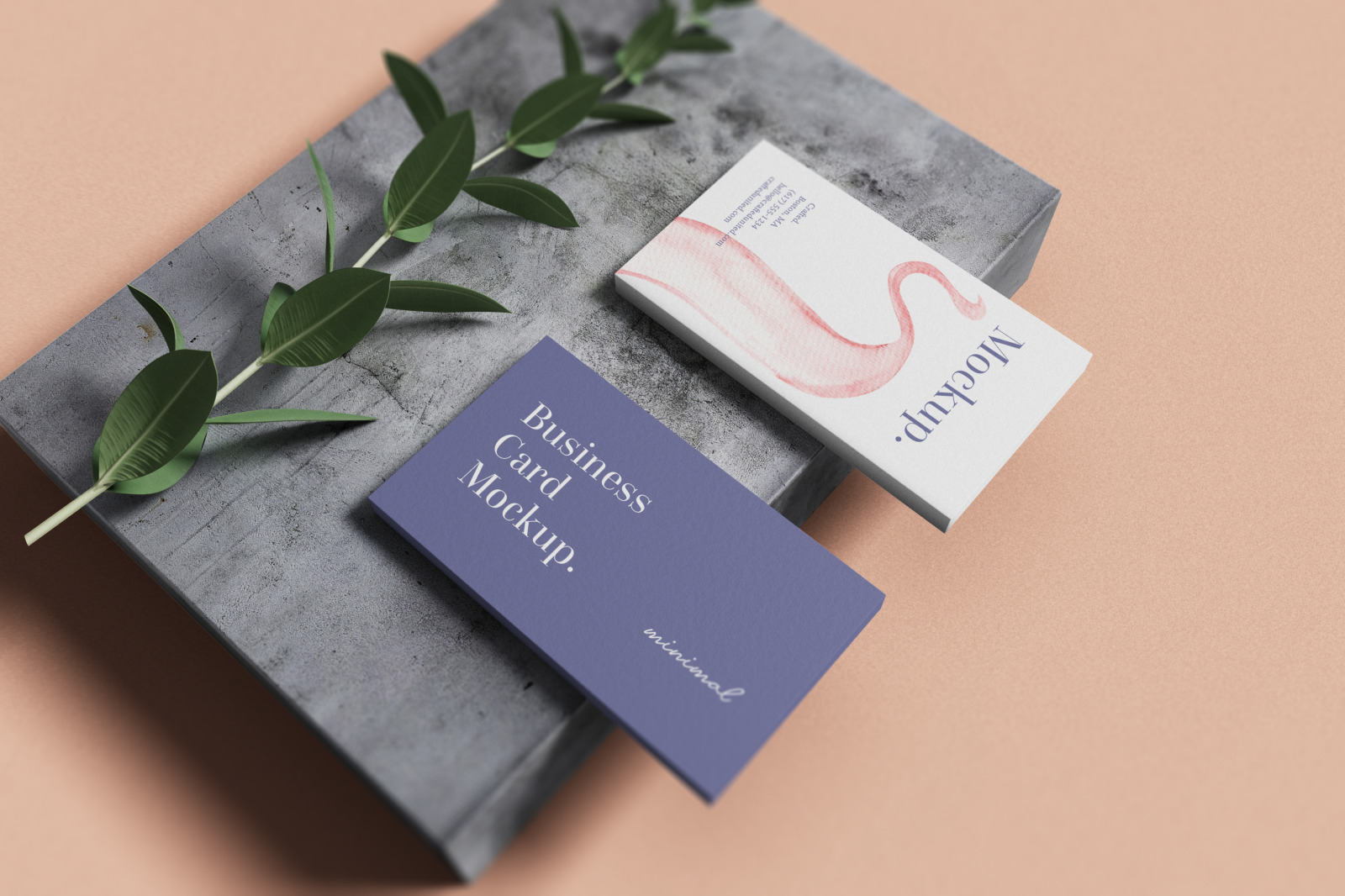 Minimal Business Card Mockups Minimal Business Card Mockups