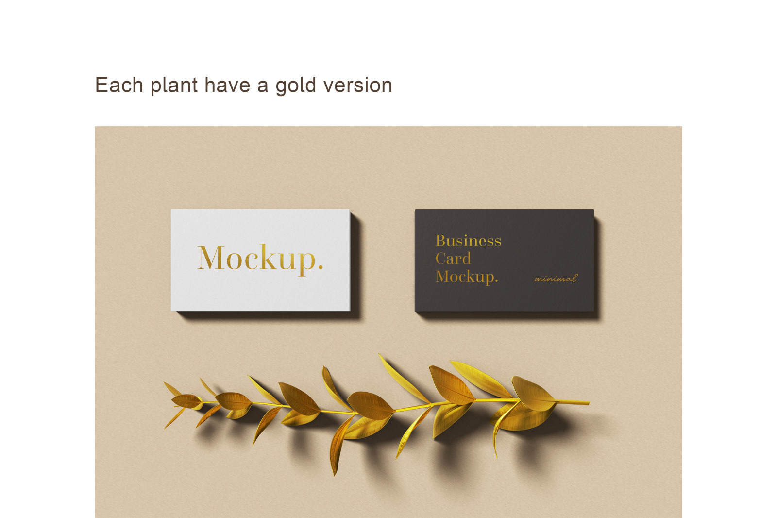Minimal Business Card Mockups Minimal Business Card Mockups