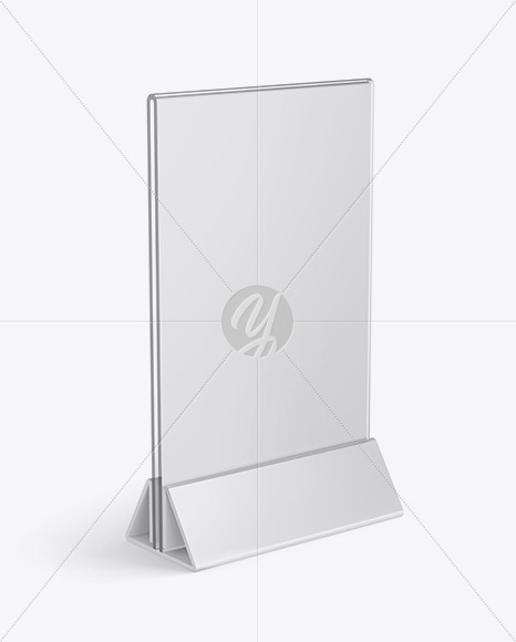 Glass Table Tent Mockup