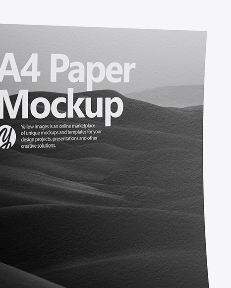 A4 Textured Paper Mockup