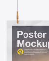 Crumpled A2 Poster Mockup