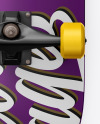 Matte Skateboard Mockup - Back View