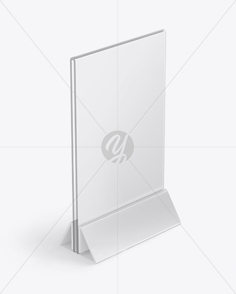 Glass Table Tent Mockup