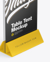 Glass Table Tent Mockup