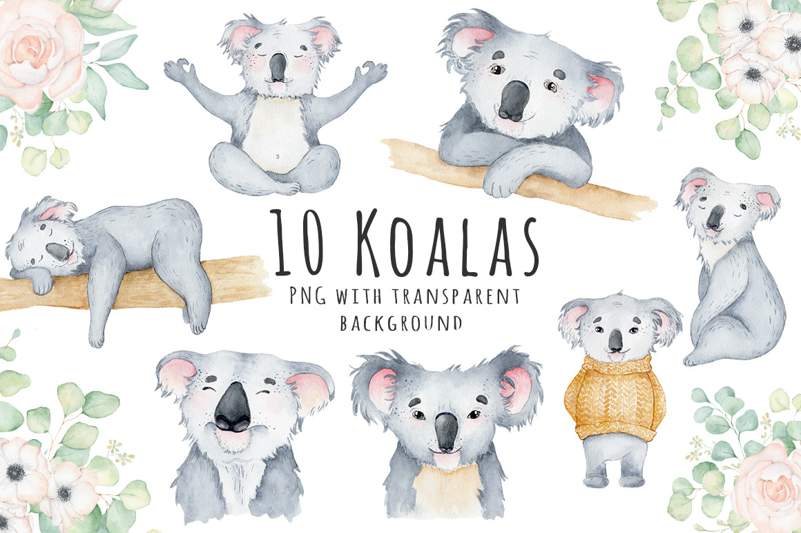 Lovely Koalas and Eucalyptus Lovely Koalas and Eucalyptus