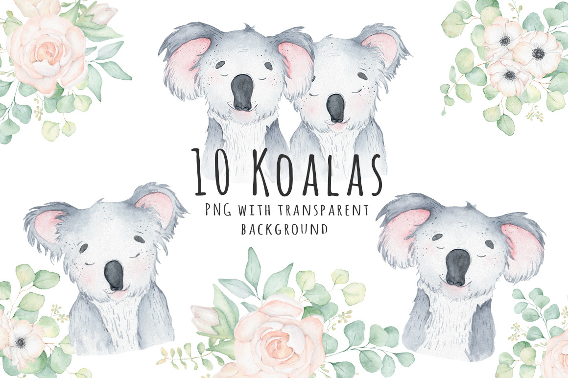 Lovely Koalas and Eucalyptus Lovely Koalas and Eucalyptus