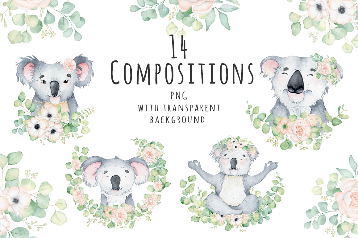 Lovely Koalas and Eucalyptus Lovely Koalas and Eucalyptus