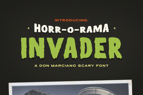 Invader Scary Font - Alien