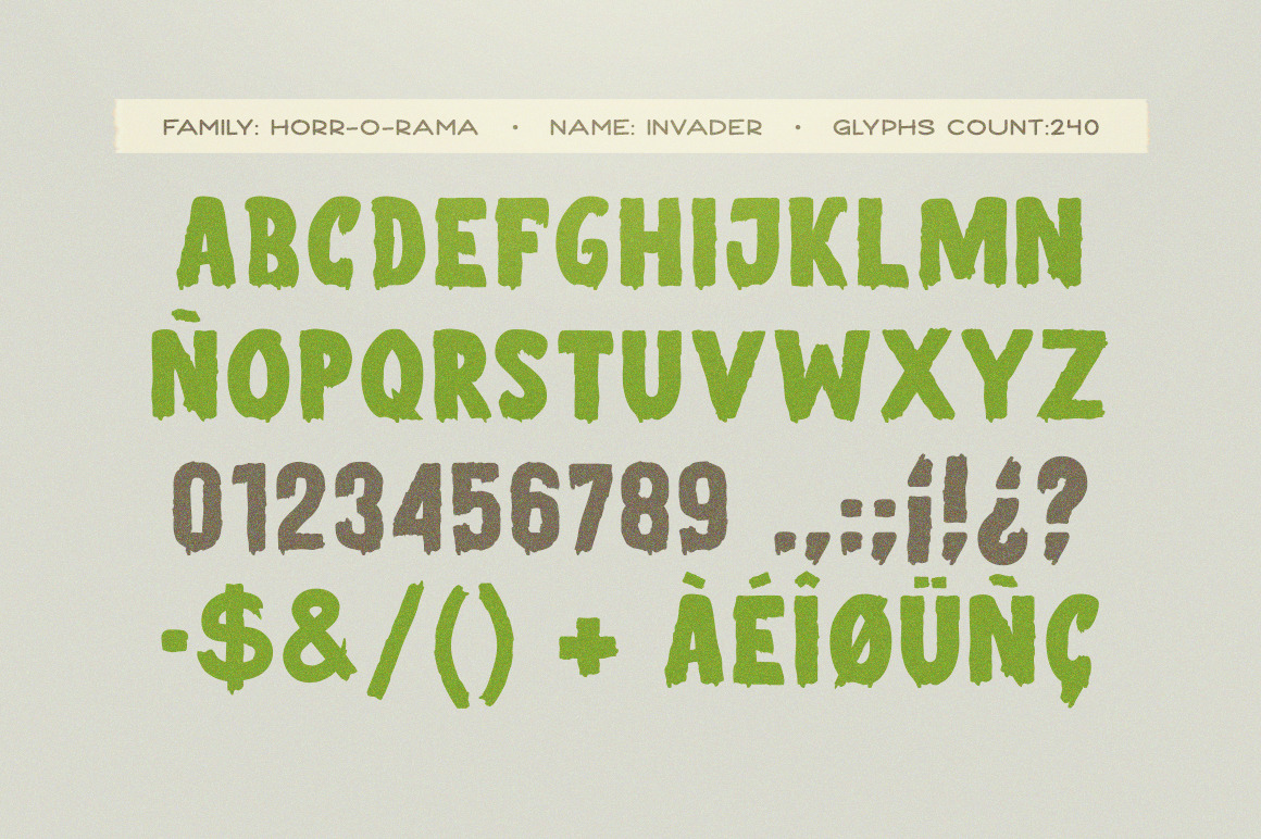 Invader Scary Font Invader Scary Font