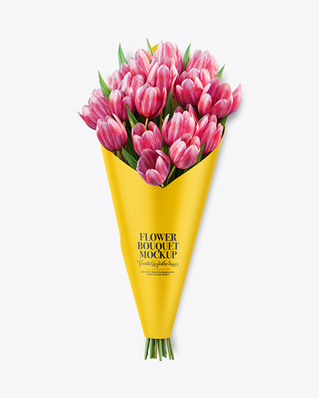 Flower Bouquet Mockup - Free Download Images High Quality PNG, JPG - 49244