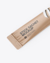 Kraft Stick Sachet Mockup - Half Side View