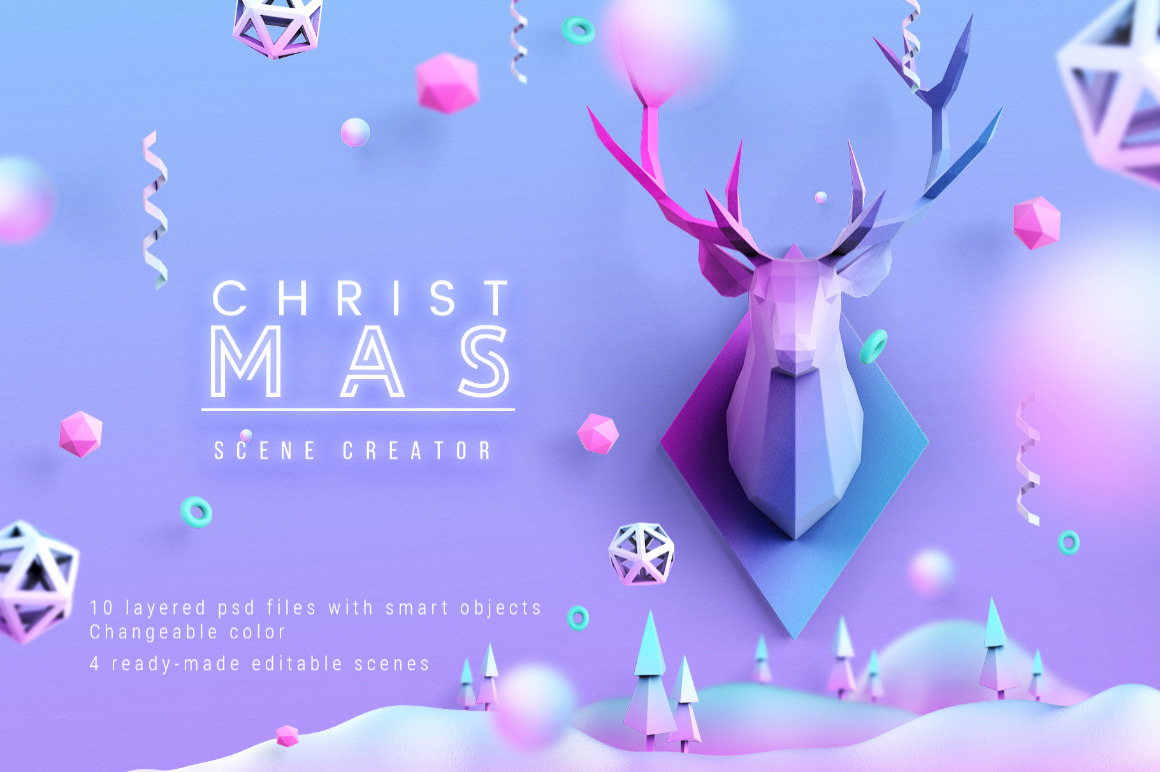 Christmas Scenes Creator / Layered PSD Christmas Scenes Creator / Layered PSD