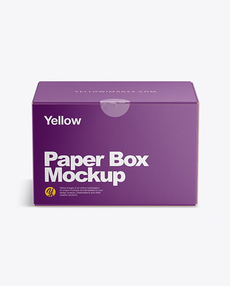 Paper Box Mockup