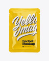 Glossy Sachet Mockup