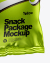 Metallic Snack Package Mockup