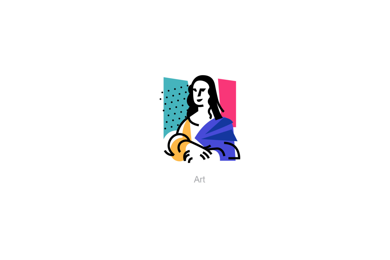 13 icons of art. Vector!
