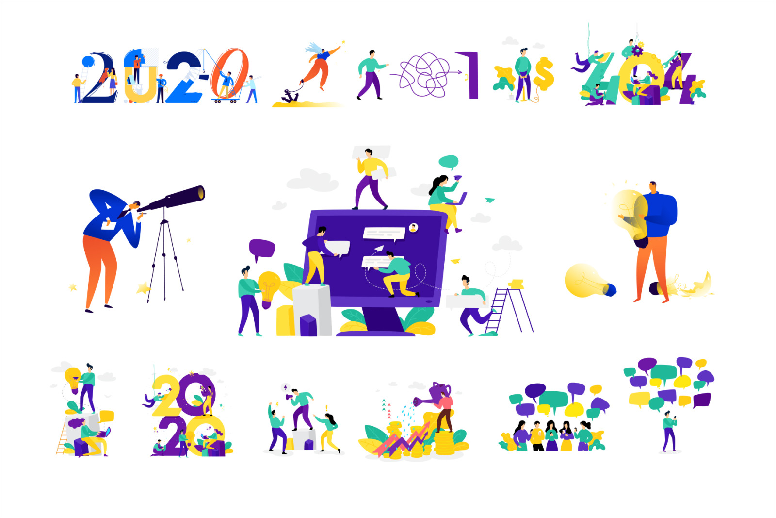 Illustrations on the topic of business. Illustrations on the topic of business.