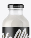 Clear Glass Milk Bottle Mockup