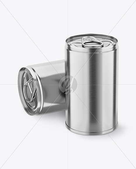 Two Tin Cans w/ Pull Tab Mockup