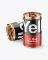 Two Tin Cans w/ Pull Tab Mockup