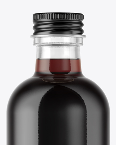 Bottle with Dark Drink Mockup