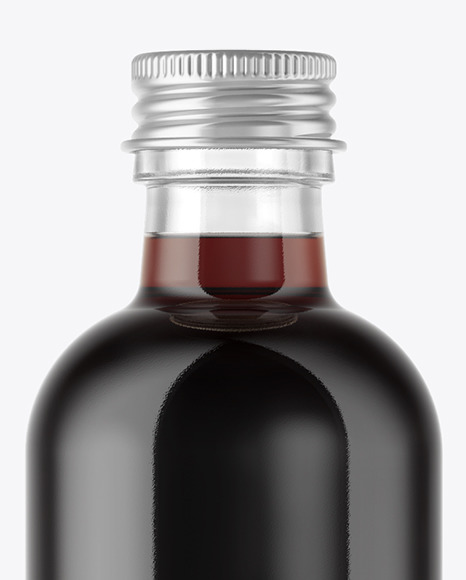 Bottle with Dark Drink Mockup