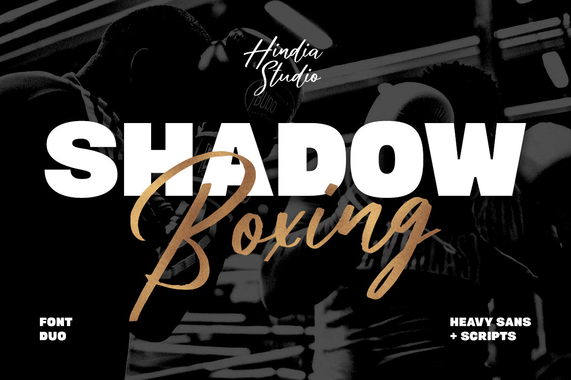 Shadow Boxing Font Duo Shadow Boxing Font Duo