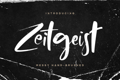 Zeitgeist Font - Bold handwritten