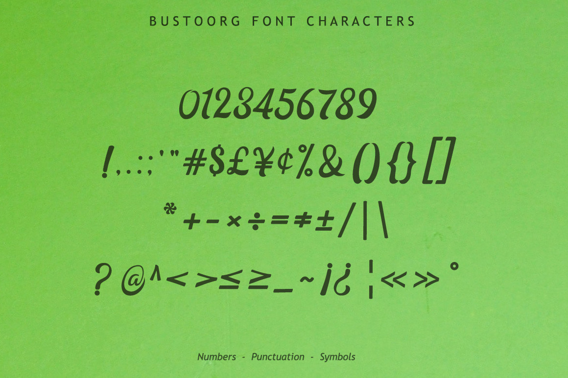 Bustoorg Font