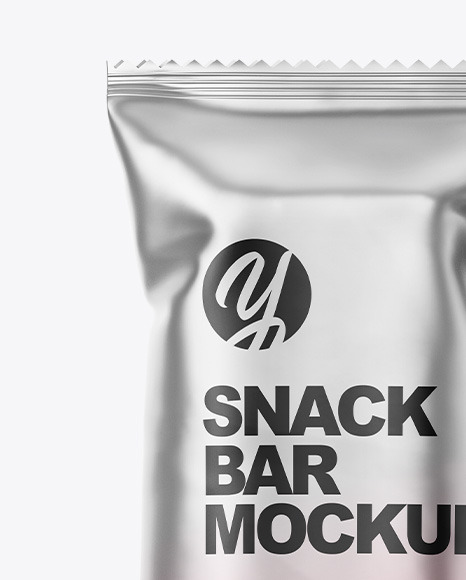 Matte Metallic Snack Bar Mockup