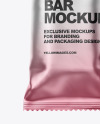 Matte Metallic Snack Bar Mockup