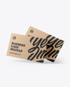 Kraft Business Cards Mockup