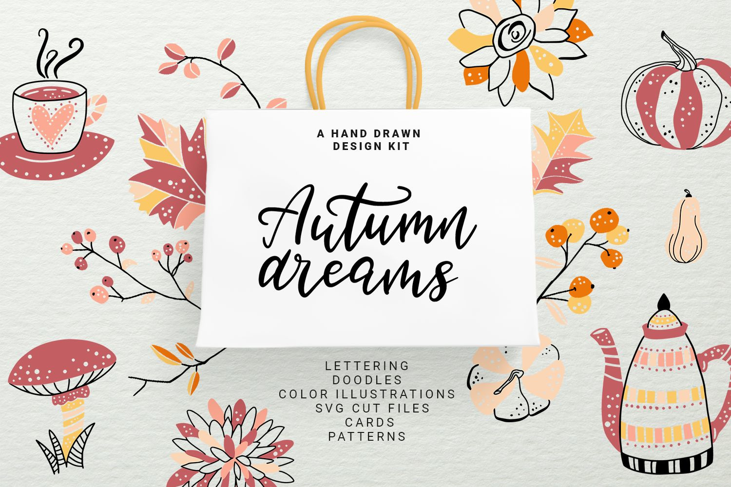 Autumn Dreams - vector design kit Autumn Dreams - vector design kit