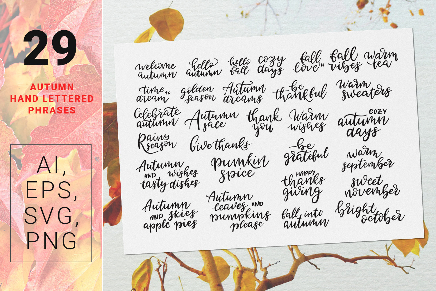 Autumn Dreams - vector design kit Autumn Dreams - vector design kit