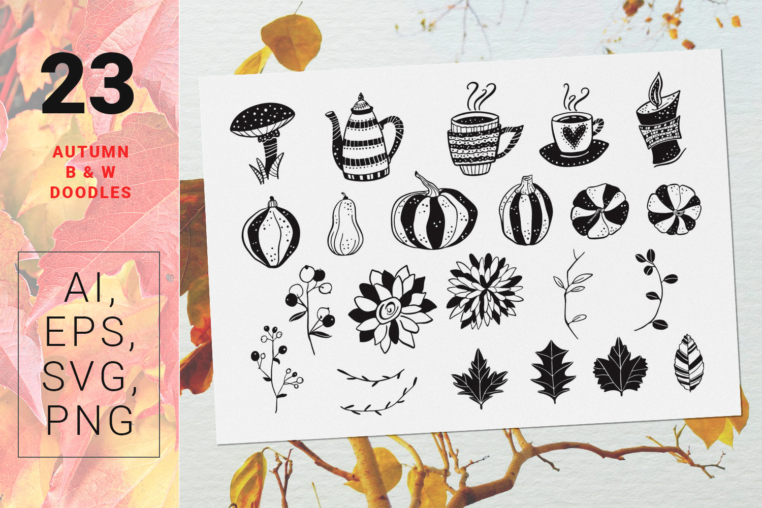 Autumn Dreams - vector design kit Autumn Dreams - vector design kit