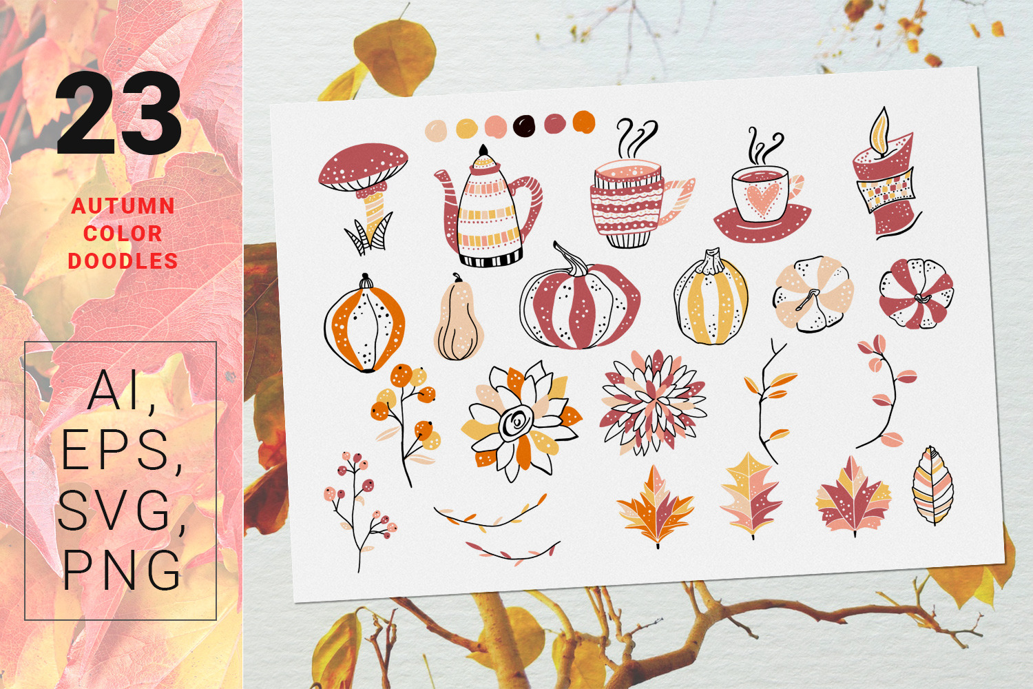 Autumn Dreams - vector design kit Autumn Dreams - vector design kit