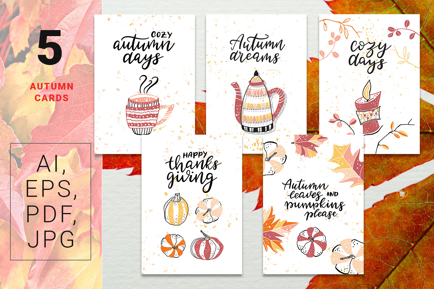 Autumn Dreams - vector design kit Autumn Dreams - vector design kit