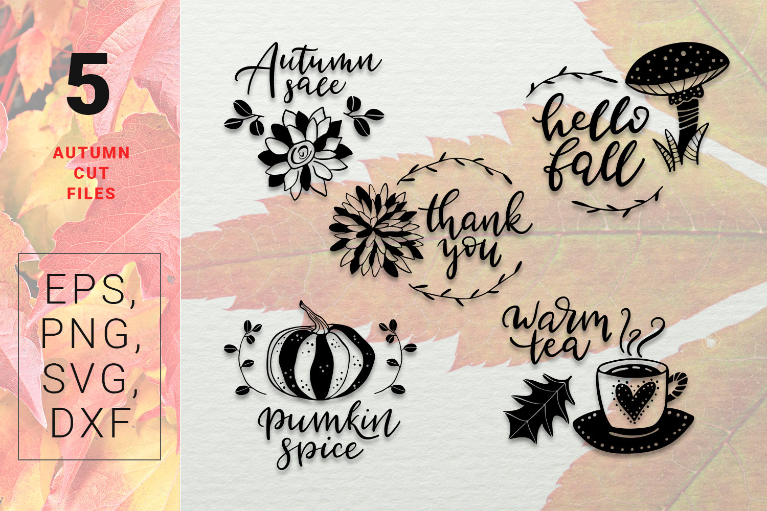 Autumn Dreams - vector design kit Autumn Dreams - vector design kit