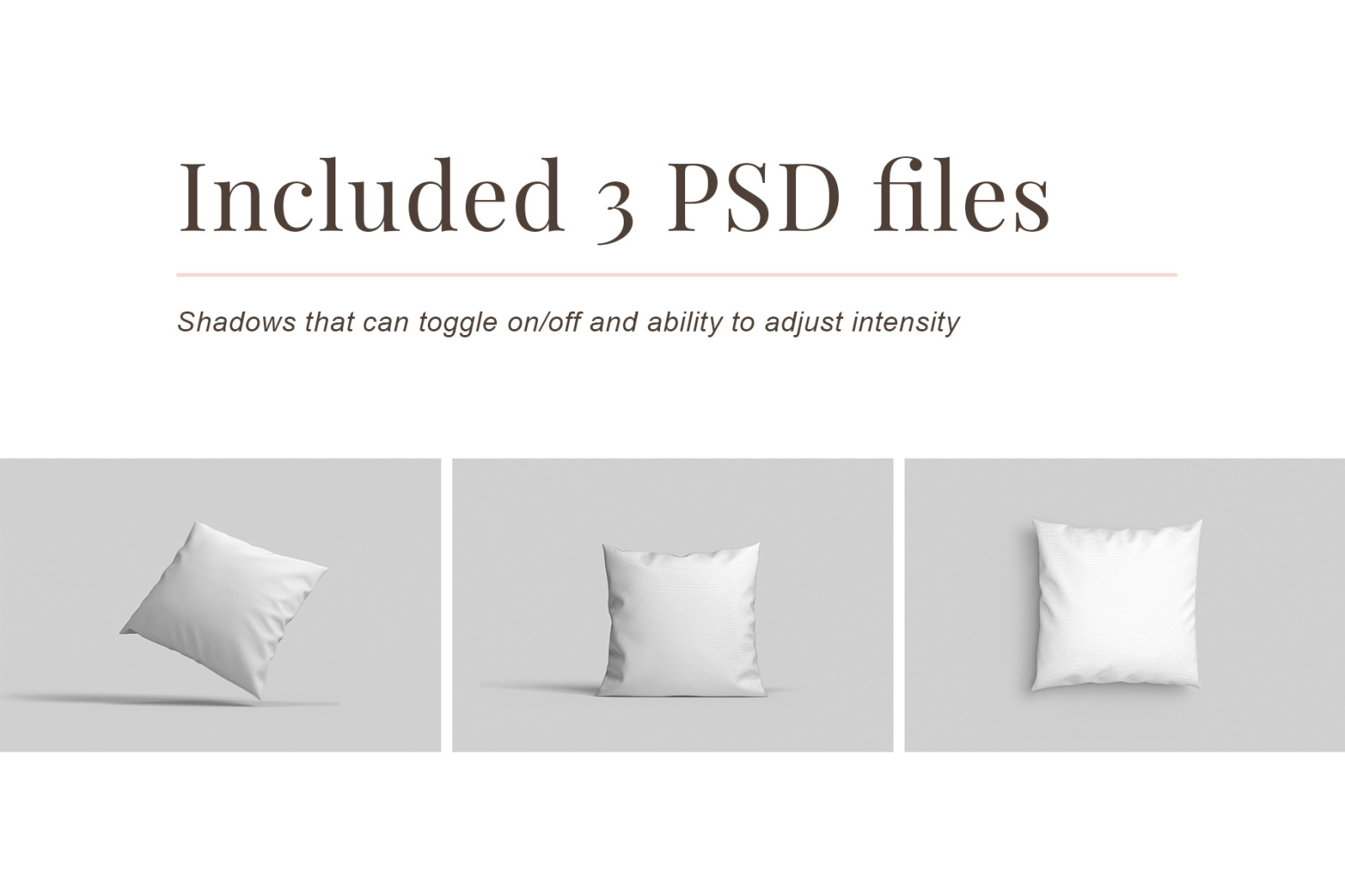 Square pillow mockups Square pillow mockups