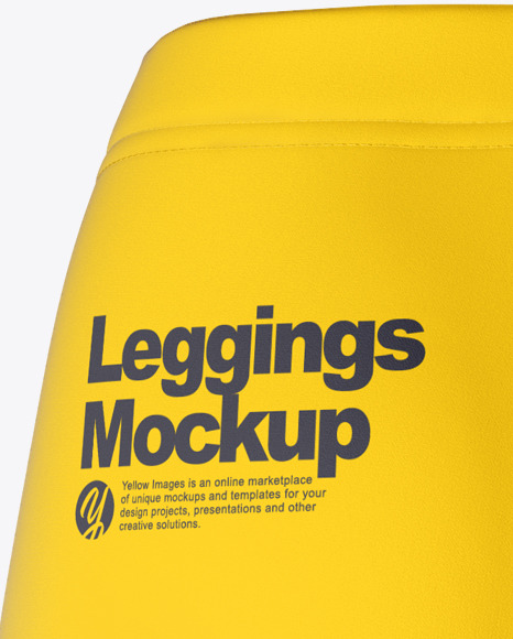 Long Leggings Mockup - Back View