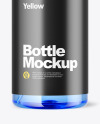 Blue Bottle with Pump Mockup