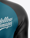 Men's Jersey With Long Sleeve Mockup - Front View