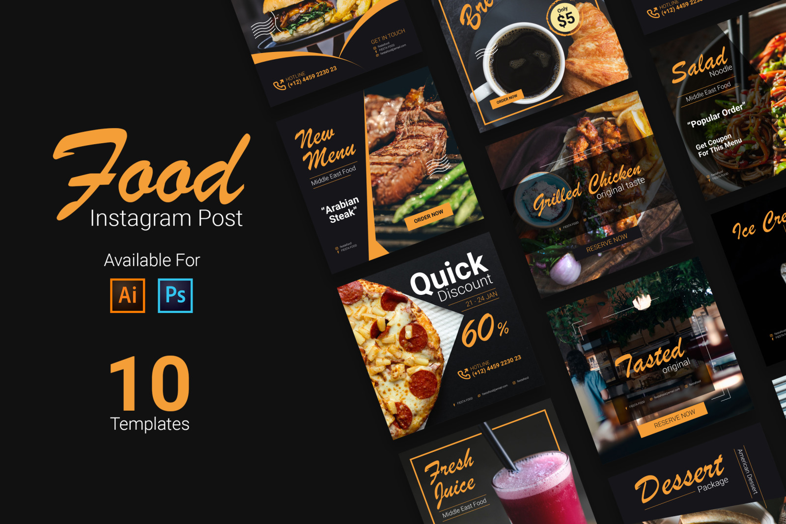 Food Instagram post Vol.1 Food Instagram post Vol.1