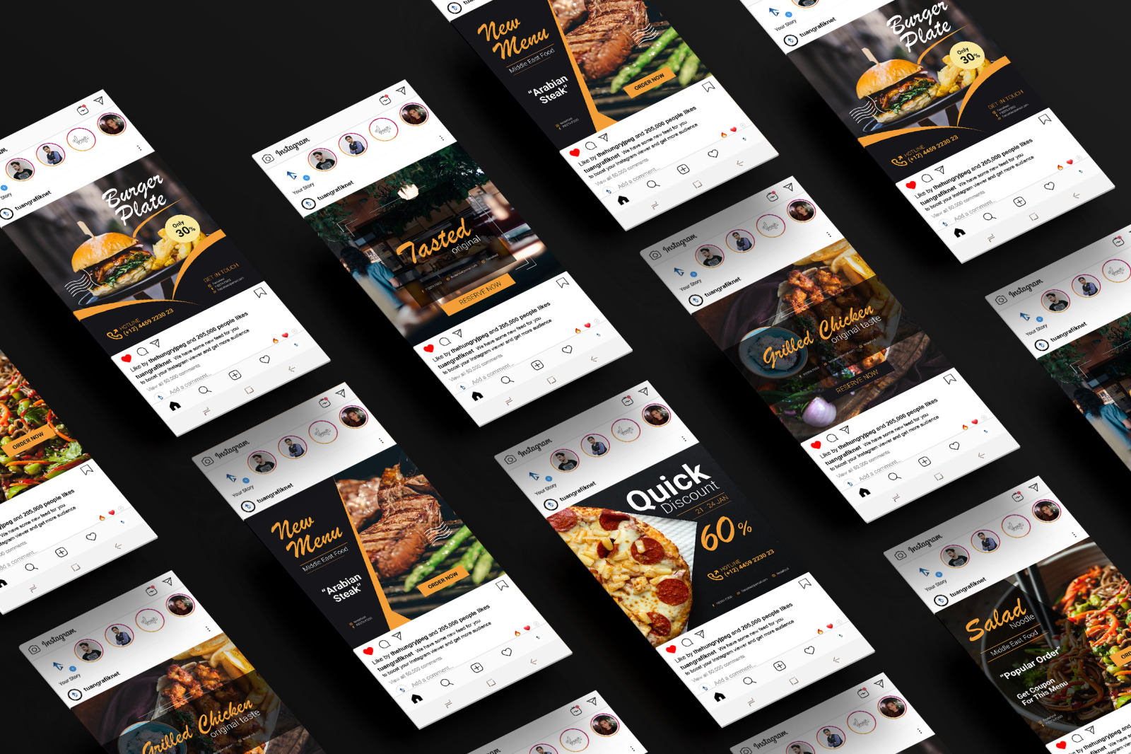 Food Instagram post Vol.1 Food Instagram post Vol.1