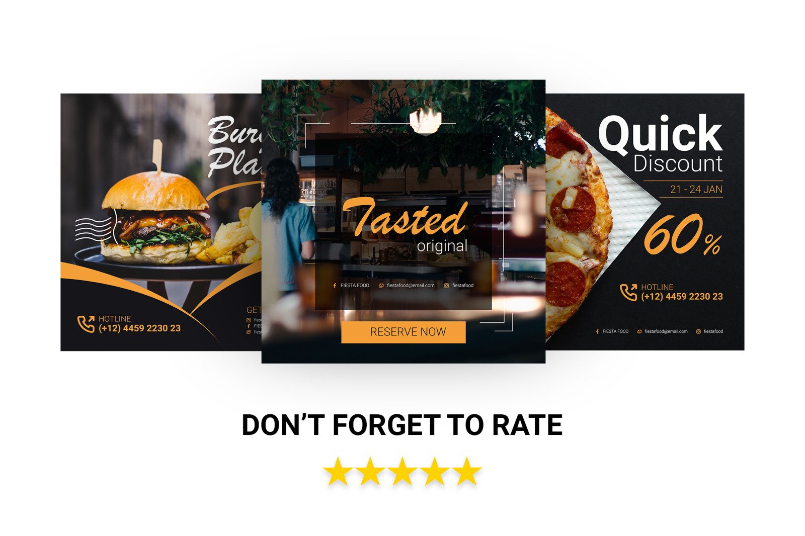 Food Instagram post Vol.1 Food Instagram post Vol.1
