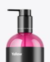 Plastic Bottle with Pump Mockup Plastic Bottle with Pump Mockup